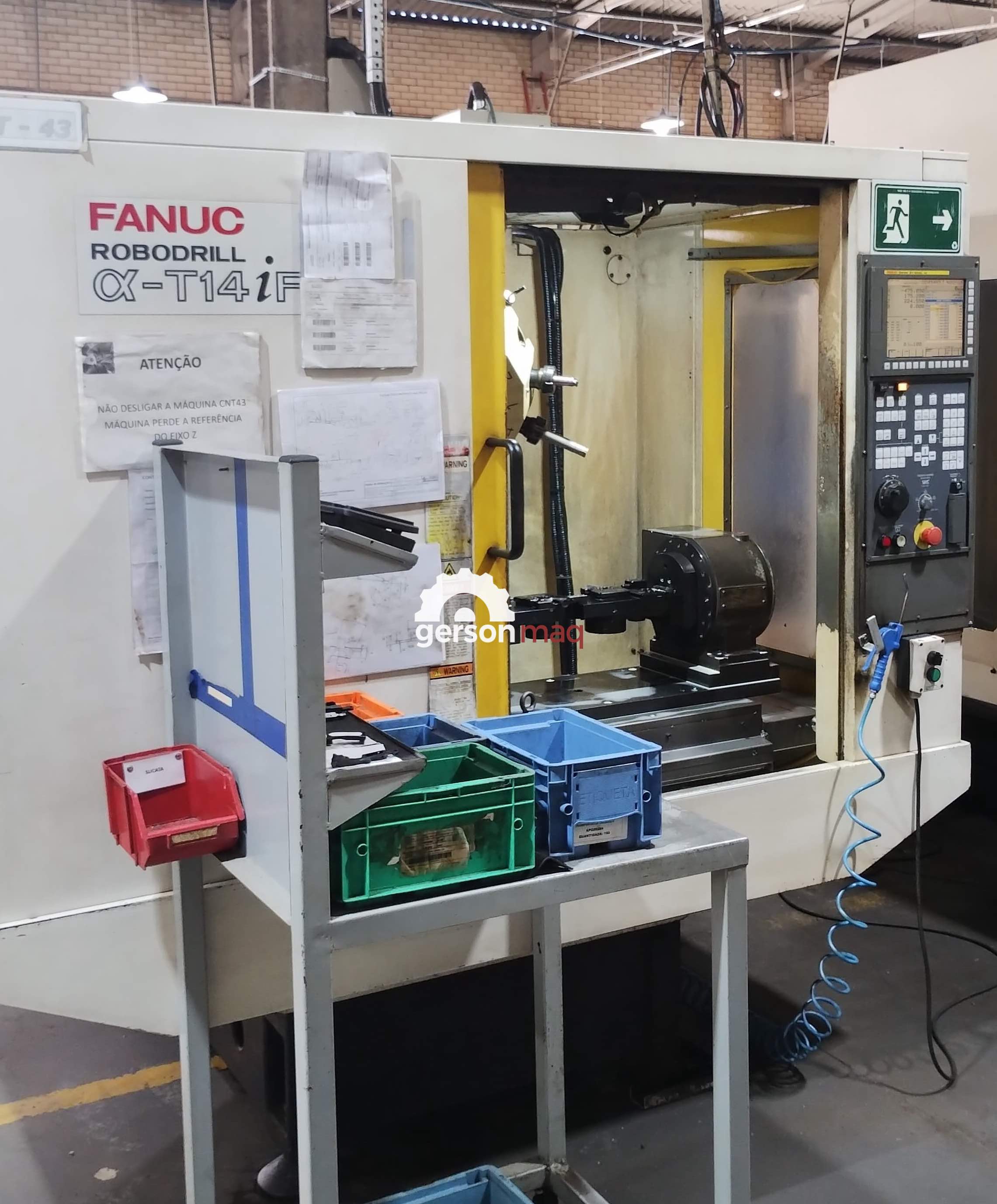 CENTRO DE USINAGEM HIGH SPEED FANUC - ROBODRILL T14iF ano 2010 - com 4 EIXO